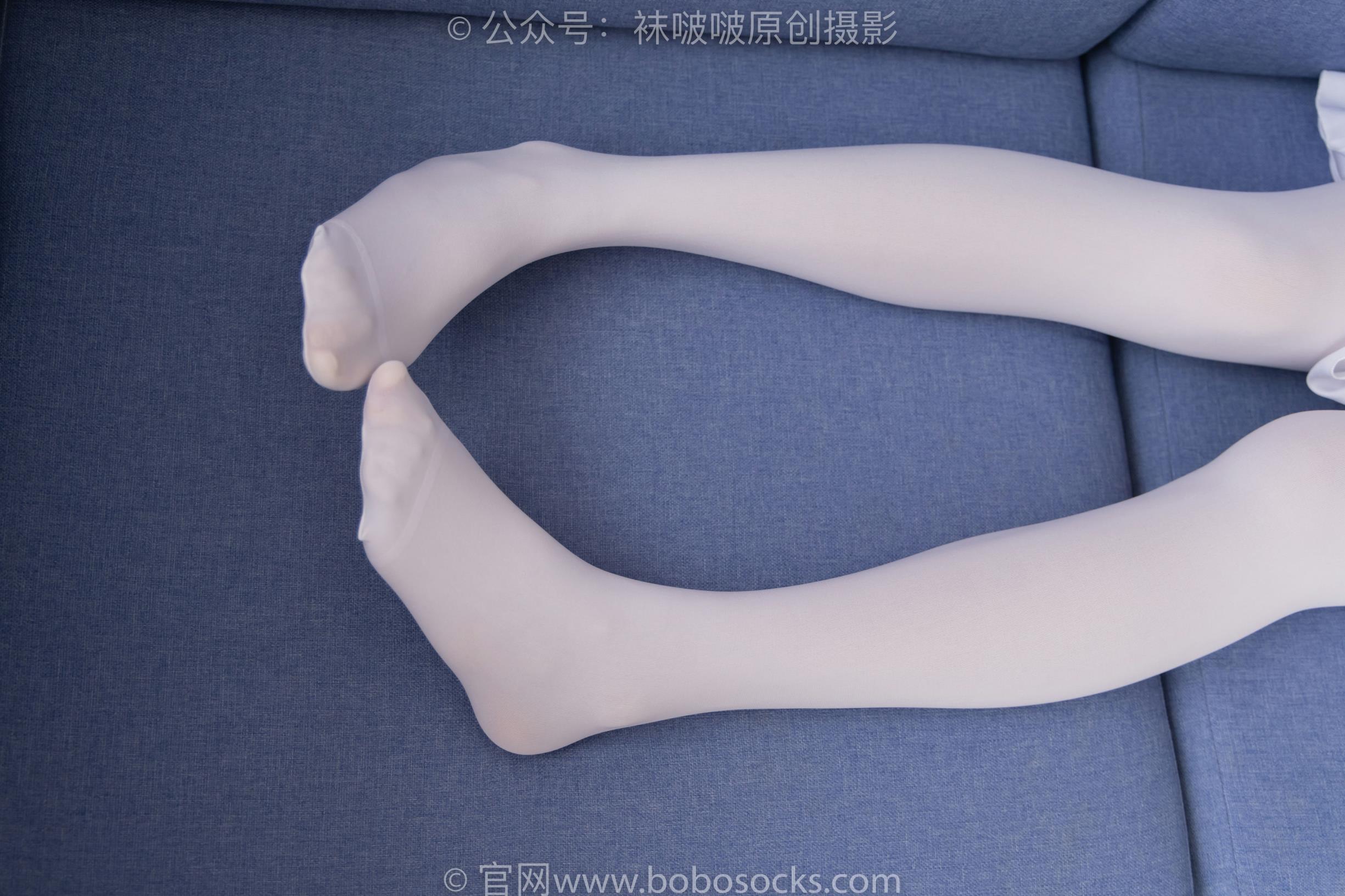 BoBoSocks袜啵啵 - NO.195 小甜豆-黑皮鞋、厚白丝、女仆装