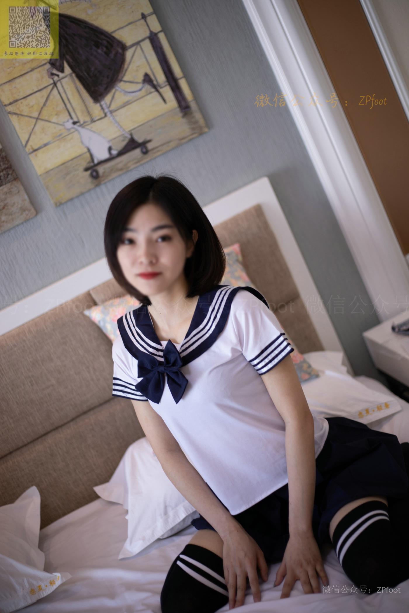 ISS山茶摄影089学妹制服棉袜-74P