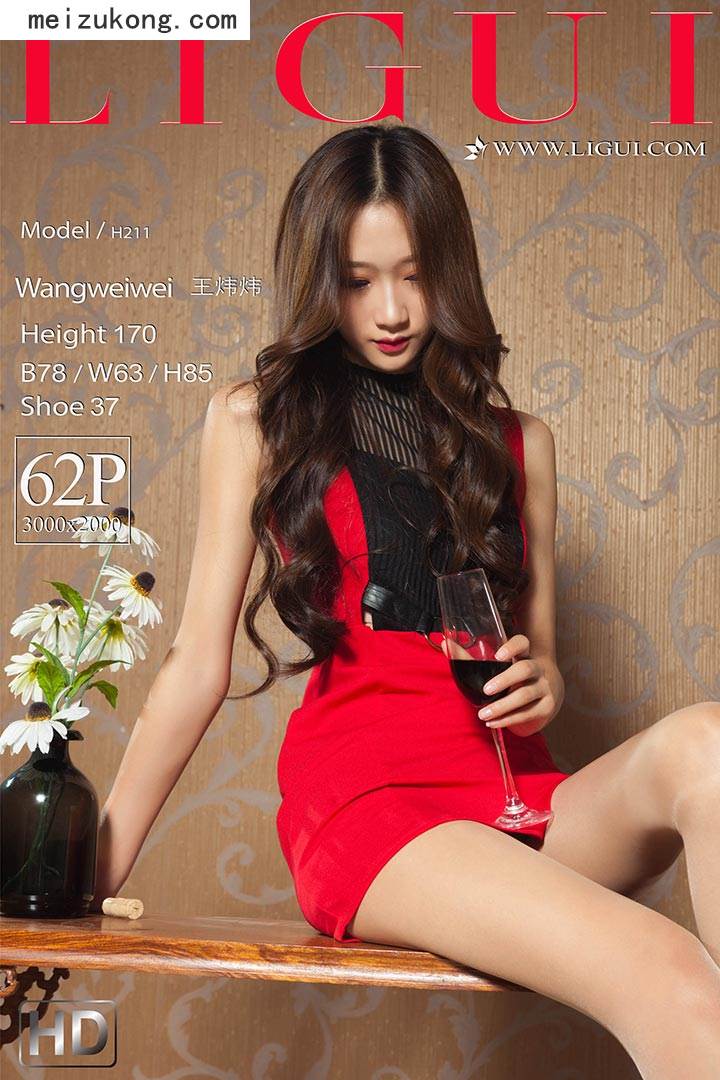 Ligui丽柜 - 2018.10.10 网络丽人 Model 王炜炜 [62p-37M]