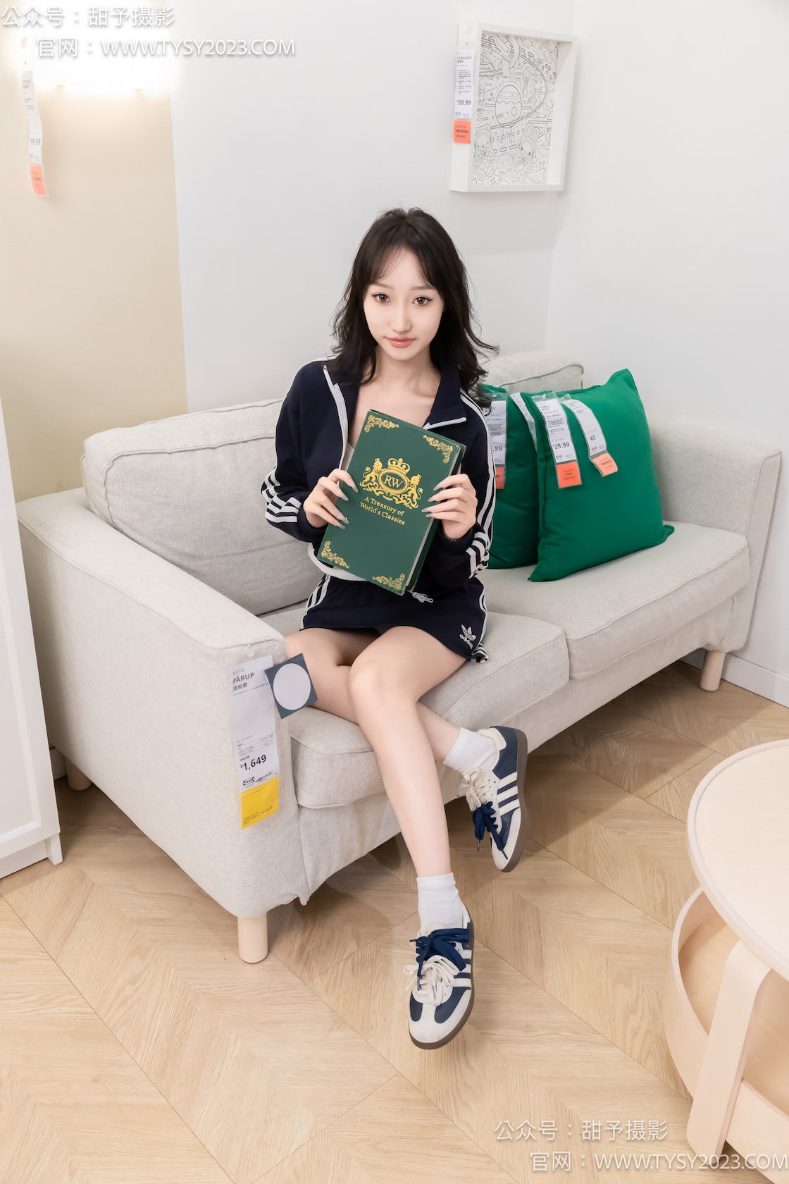 甜予摄影 - NO.258期 《婉婉》 帆布鞋，白棉袜，裸足