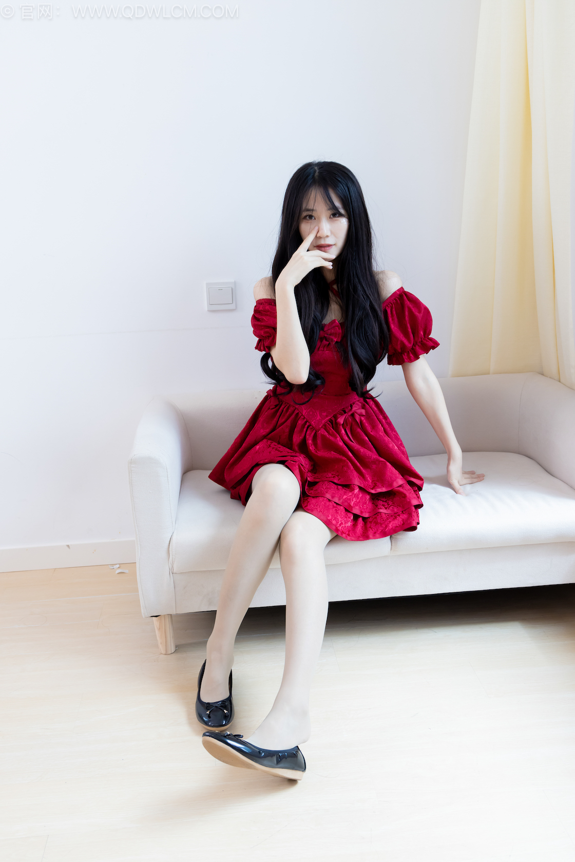 物恋传媒 - NO.2532期 《菜菜》 平底鞋，薄灰丝[脚尖加固款]，物恋传媒，物恋摄影映画