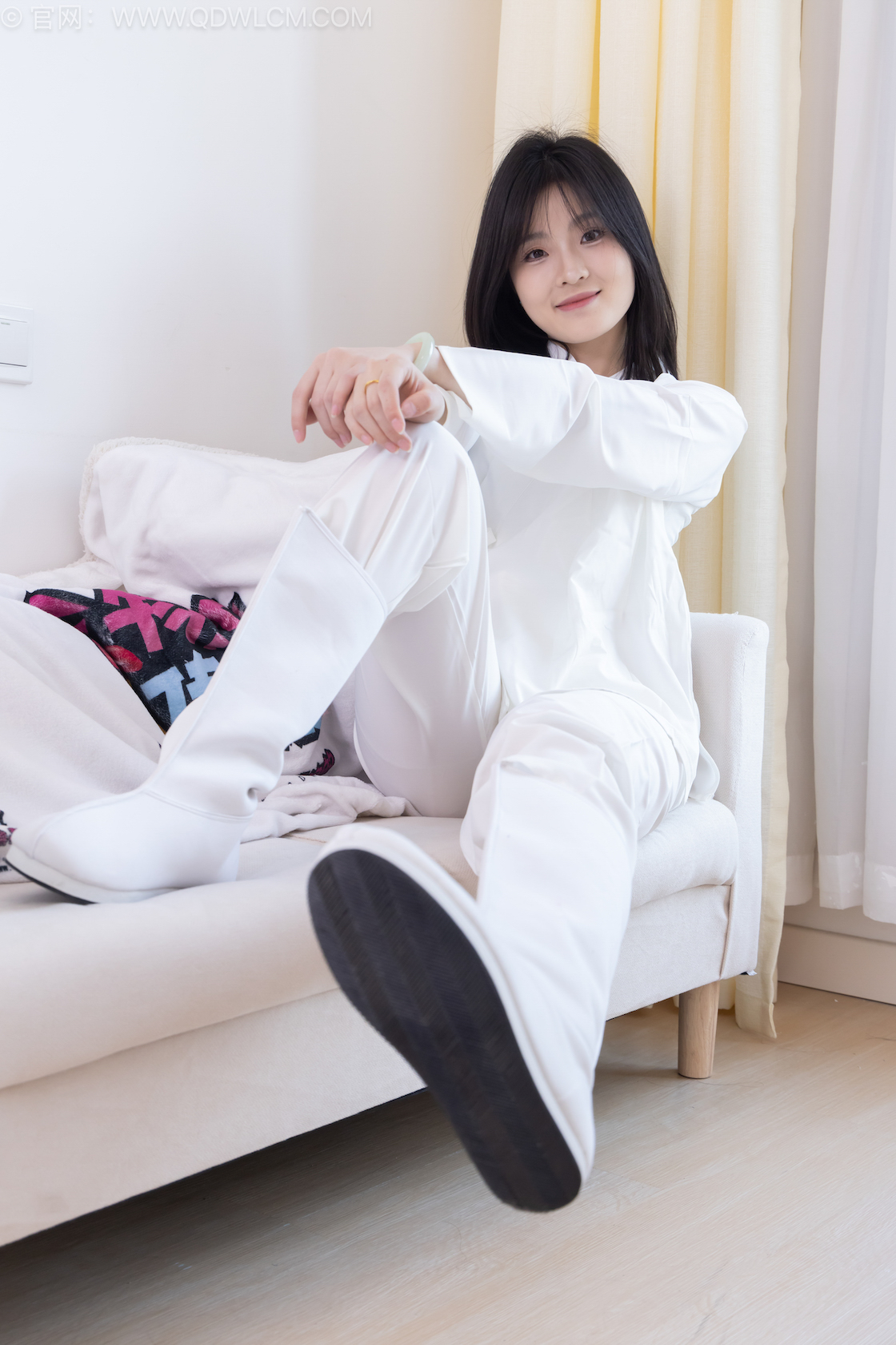 物恋传媒 - NO.2551期 《青柠》 古风长靴，薄肉丝[脚尖加固款]，物恋传媒，物恋摄影映画