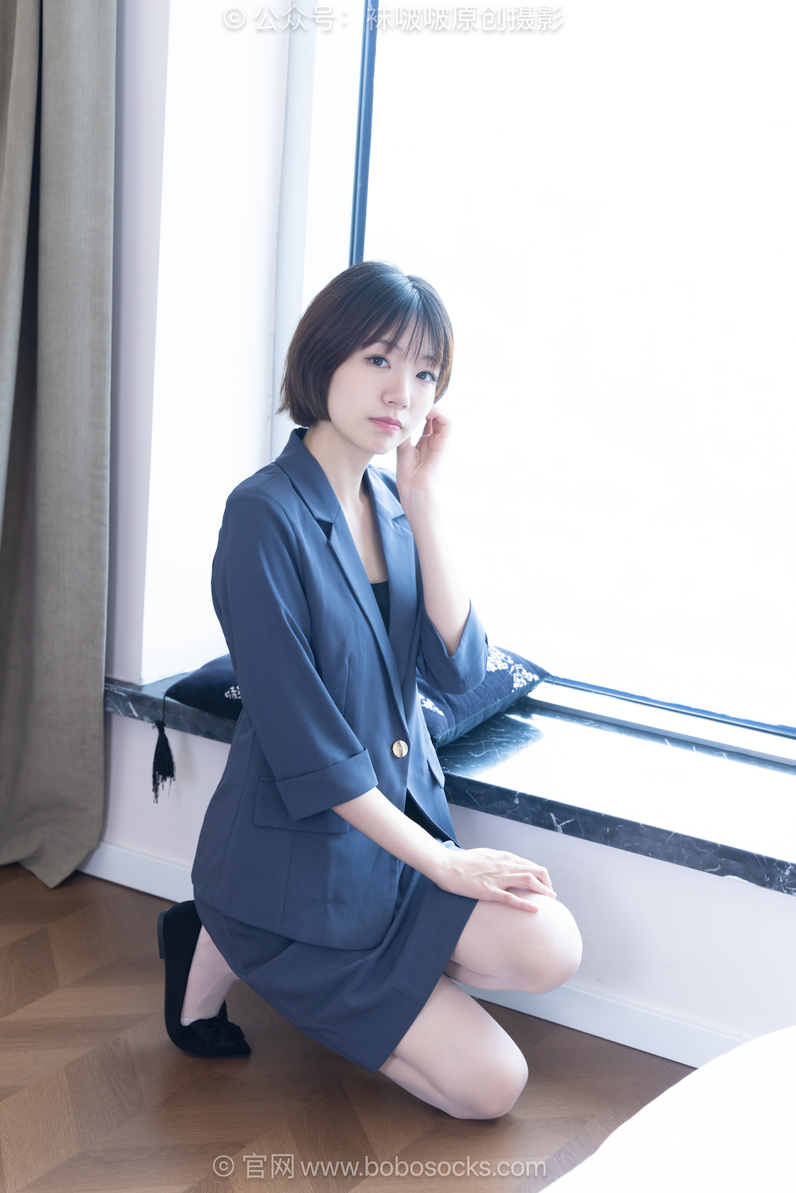 袜啵啵 - NO.769期 《小甜豆》 高跟鞋，平底鞋，薄肉丝[脚尖透明款]，薄白丝[脚尖加固款]，裸足，ol制服