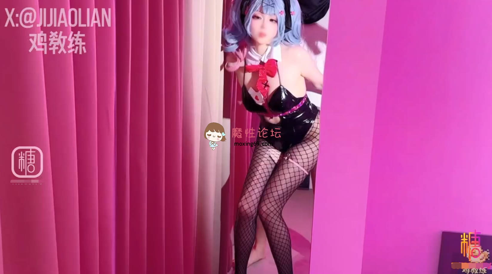 《极品淫娃学妹》鸡教练 兔女郎Cos初音兔子洞 危险挑战之找到属于你的洞口 爆艹少女 精液射满兔子[1V702M][BT] [-]