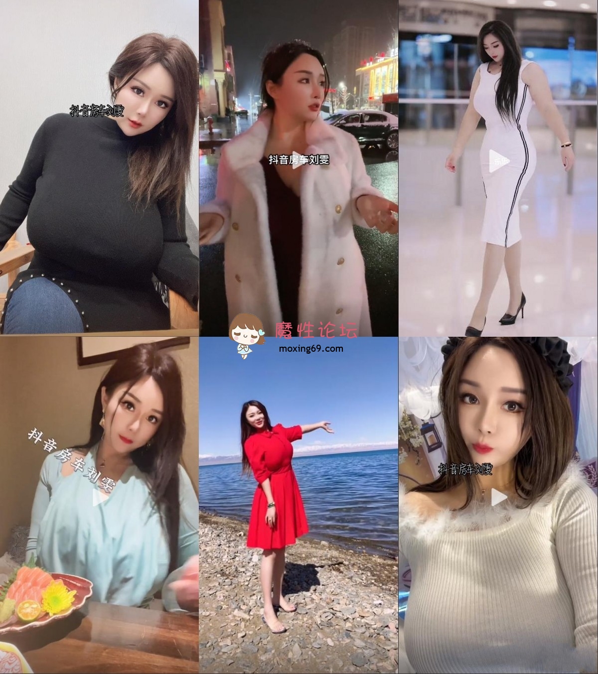 抖音微博波霸女神，极品巨乳网红《刘雯、雯太师》露脸性爱福利[1V530M][BT] [-]