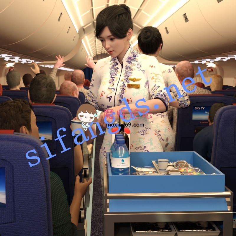 《3D冰漫》海航空姐，重口被母子俩强奸后被捂晕折磨分尸 [-]