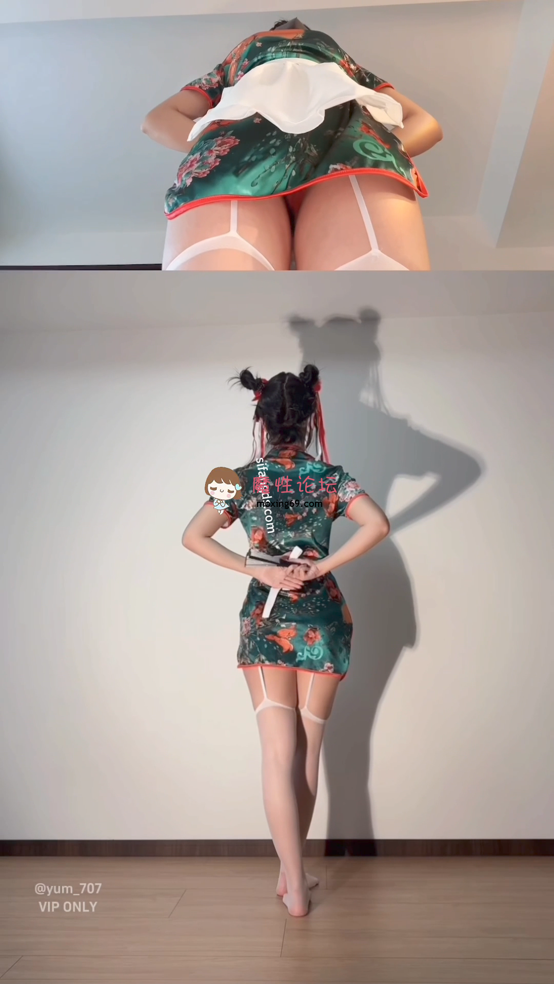 推特露脸福利姬！艺校活泼美女《玉米yum_707》新年付费特辑，抖音风双视角裸舞[1v1.3G百度盘 [几V多大-]