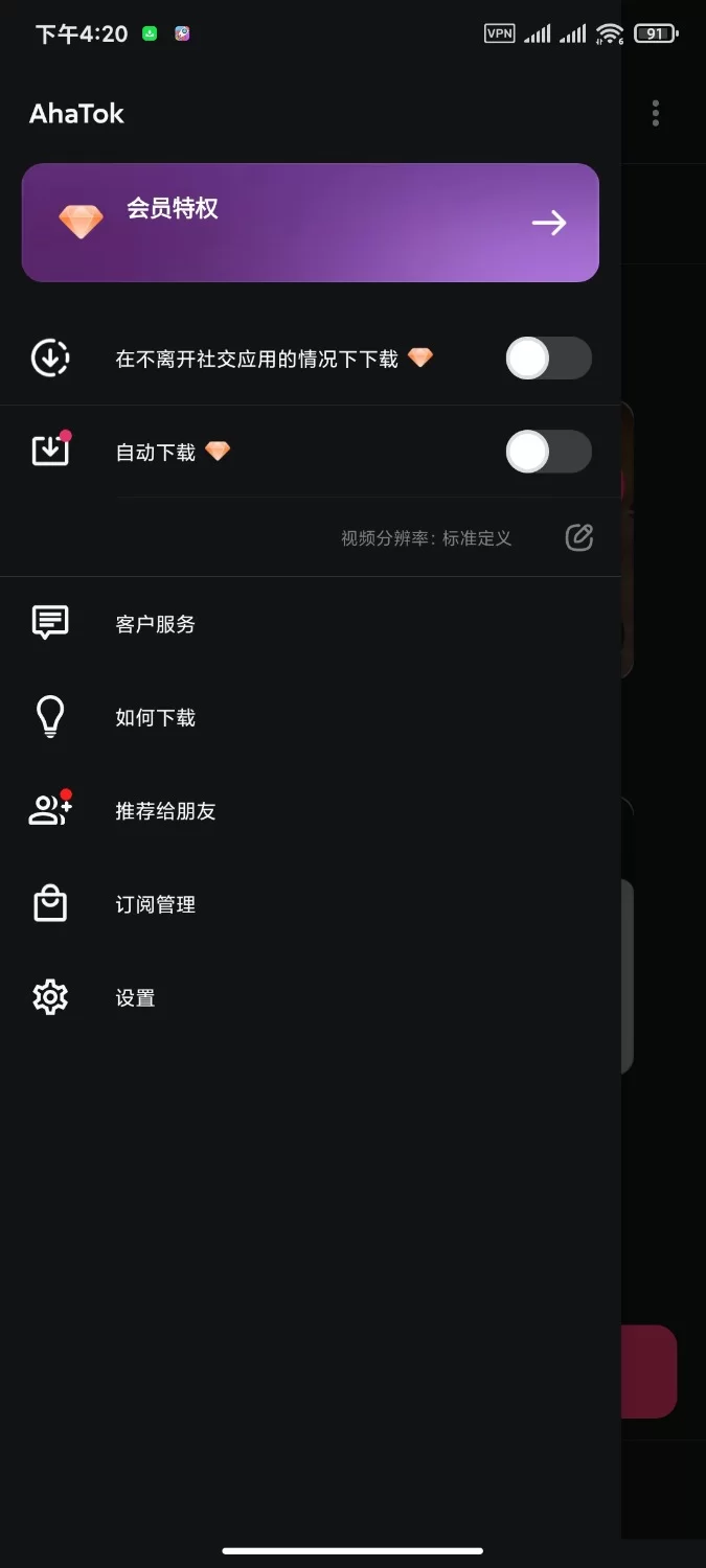 Tk下载器 Snaptik [1-20m]