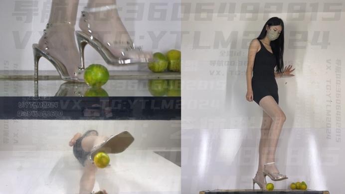 crush 《艺体联盟》静静白色美甲踩橘子（正面全身%脚底视角%跟随特写) [47分15秒]