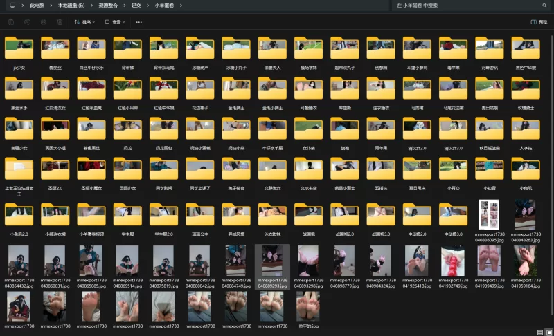 抖音丝足博主《小羊蛋卷》合集 [50v，863p-37.5GB]