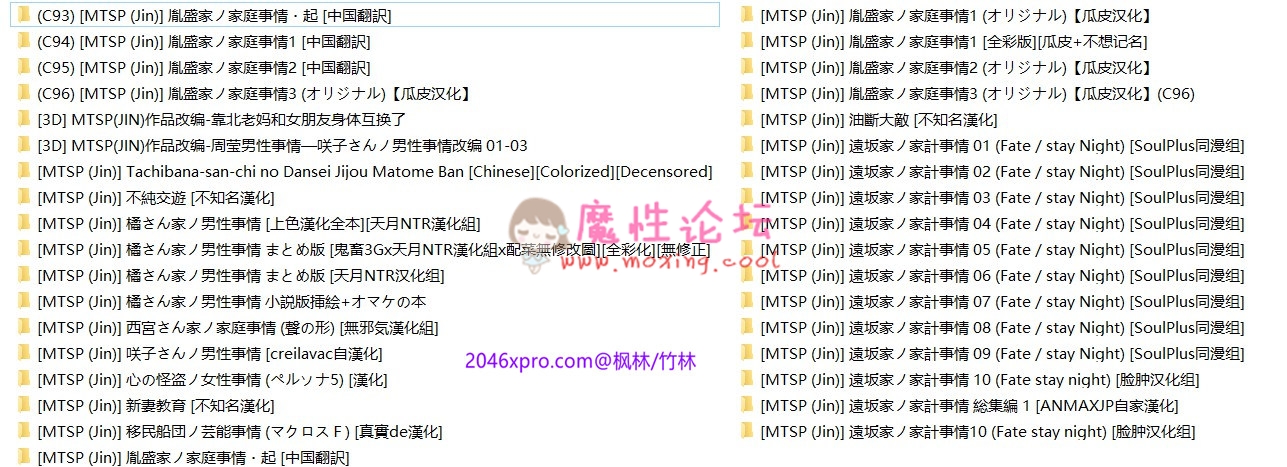 《2D全彩/同人/合集》家庭+男性事情系列“MTSP (Jin)”X35本全汉化合集《2083P772MB度盘》 [-]