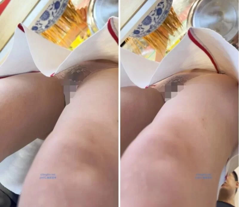 短裙靓女逛街粉色透明内内露出一片黑森林❤️极品华伦. [1V-345MB]