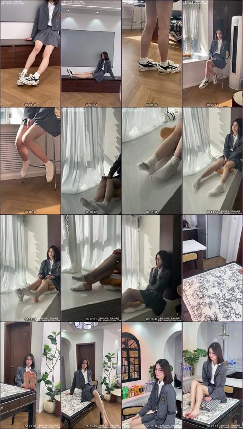 足愉心-小瑶-灰色短裙、白色棉袜裸足[120P1V-1.5G百度网盘] [120p1v-1.5GB]