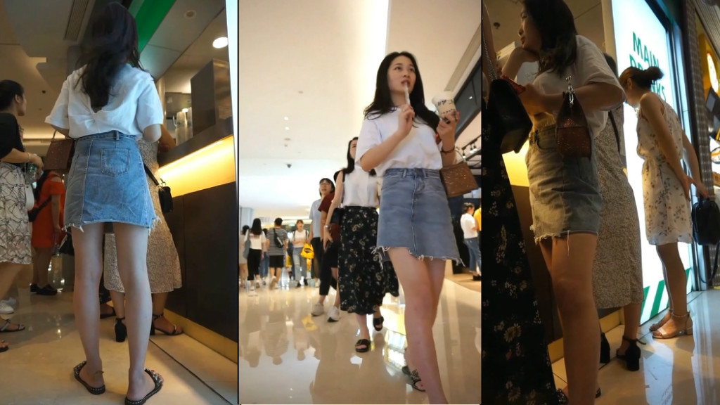 [BT]商场抄底牛仔裙大眼美女 逼毛茂盛阴唇肥厚从小内内里跑了出来 看的鸡儿硬 1080p高清无水印 [-]