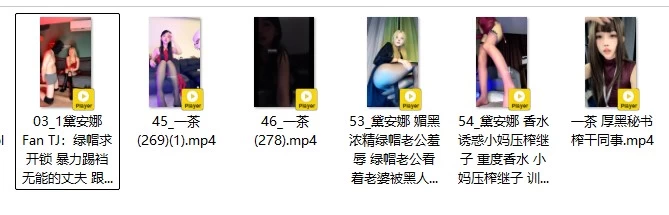 《自行打包》玩物套路直播 一茶、黛安娜小合集 [6V-2.7GB]